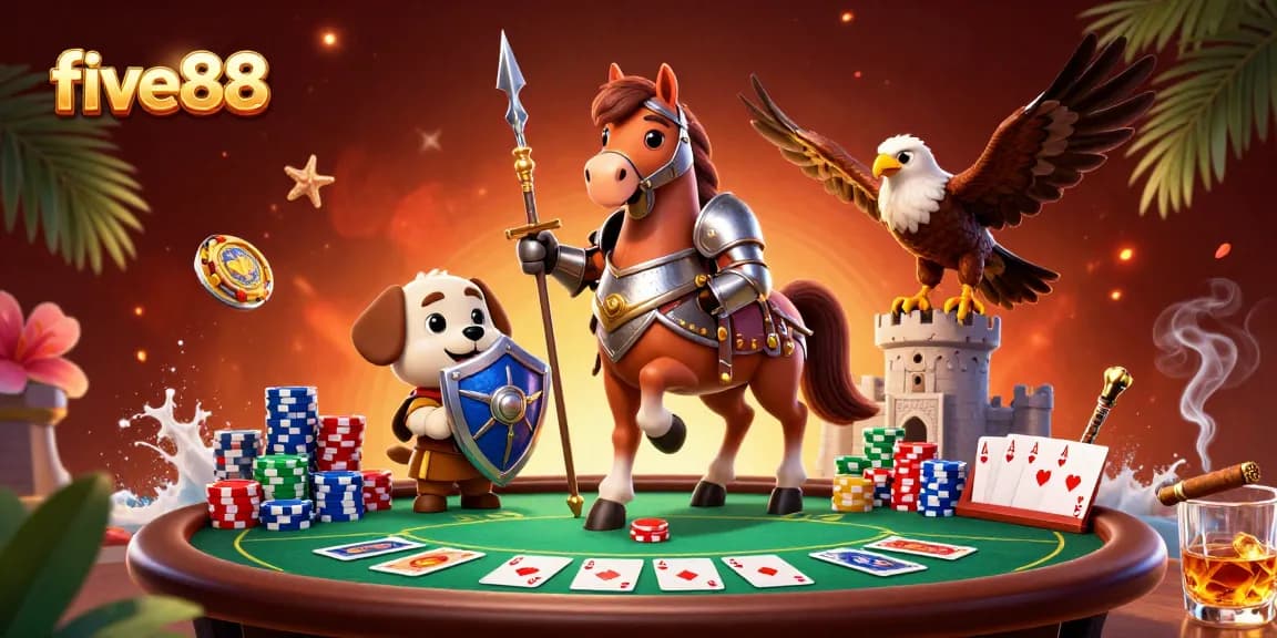 Win big at five88 with thrilling poker, animated characters, and engaging casino atmosphere.
