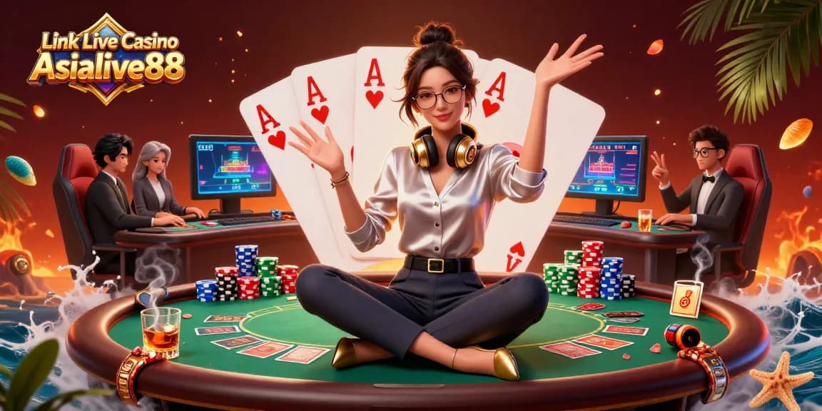 Experience the thrill of Link Live Casino Asialive88 with a dynamic gaming setup and real dealer games.