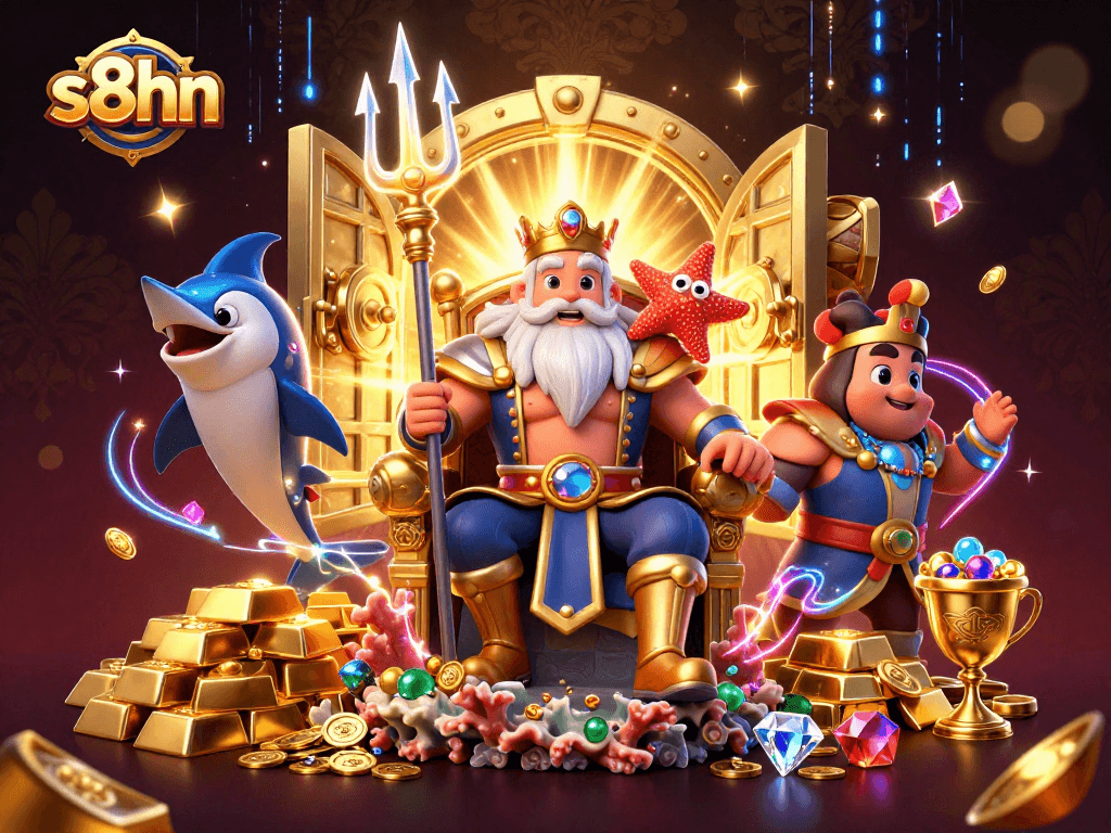 Experience thrilling gaming joy with s8hn's vibrant casino atmosphere featuring Neptune.