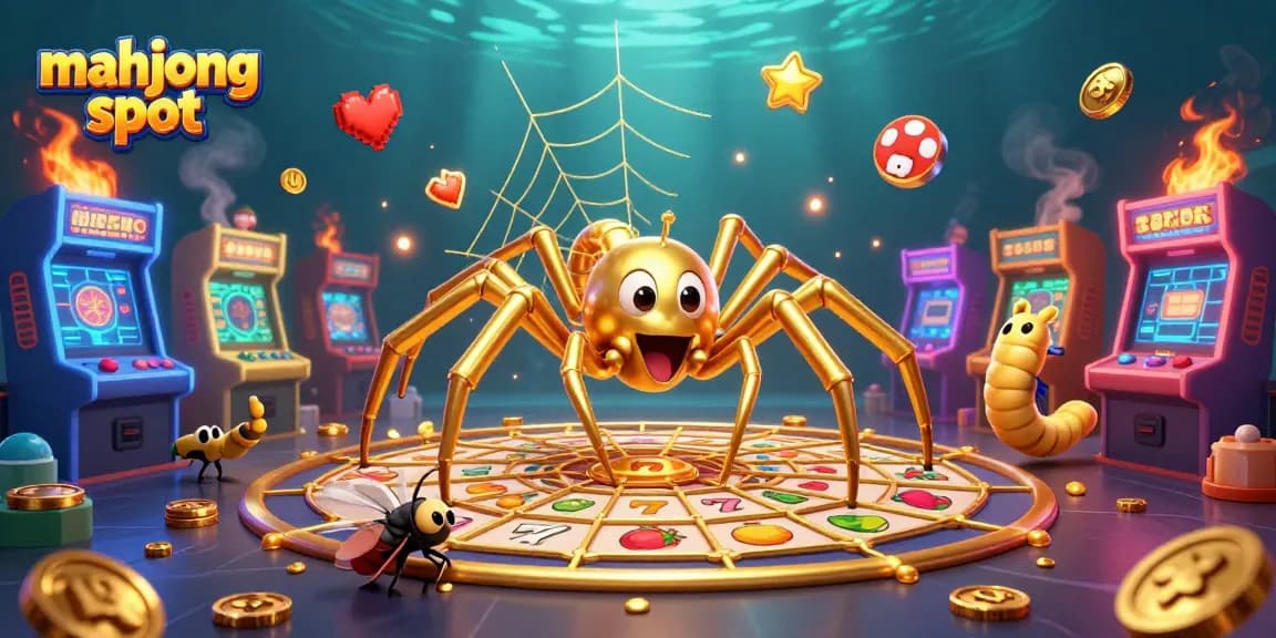 Engage with the mahjong slot theme in a vibrant casino setting full of colorful elements.