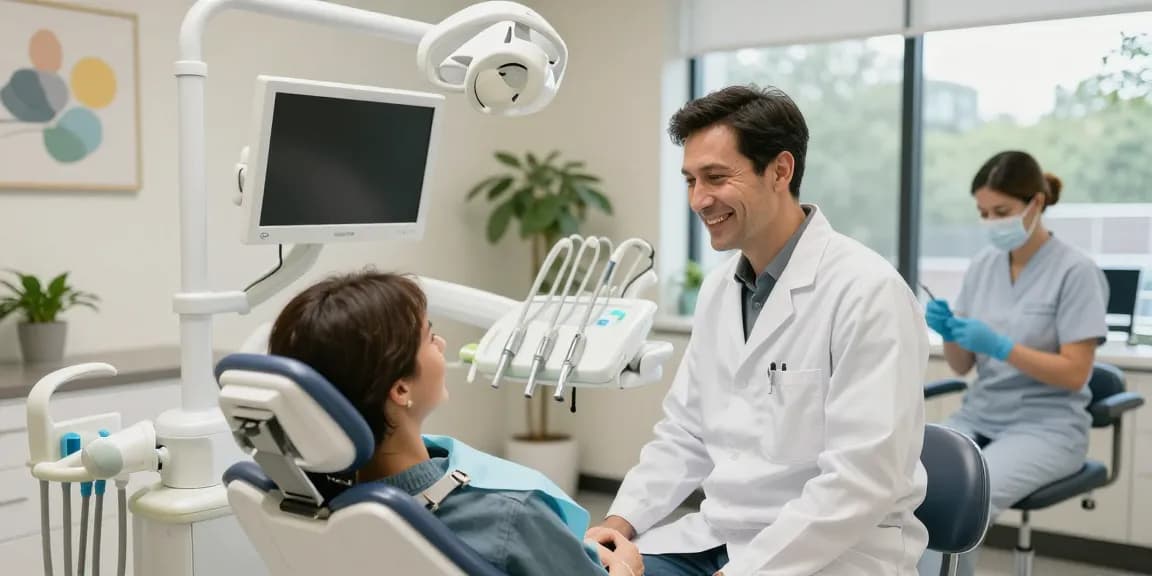 Best dentist in Mooresville welcoming patients in a bright, friendly dental office.
