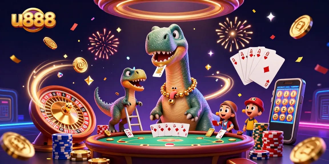 Experience thrilling gameplay at u888 with vibrant characters and casino excitement.