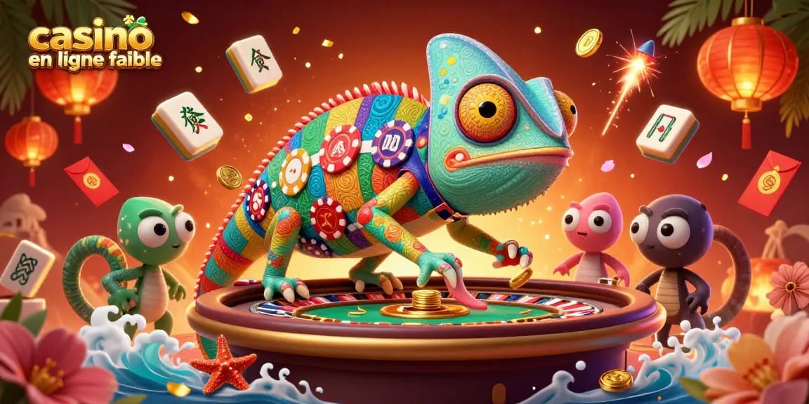 Découvrez un casino en ligne fiable avec un chameleon et des éléments de jeu captivants.
