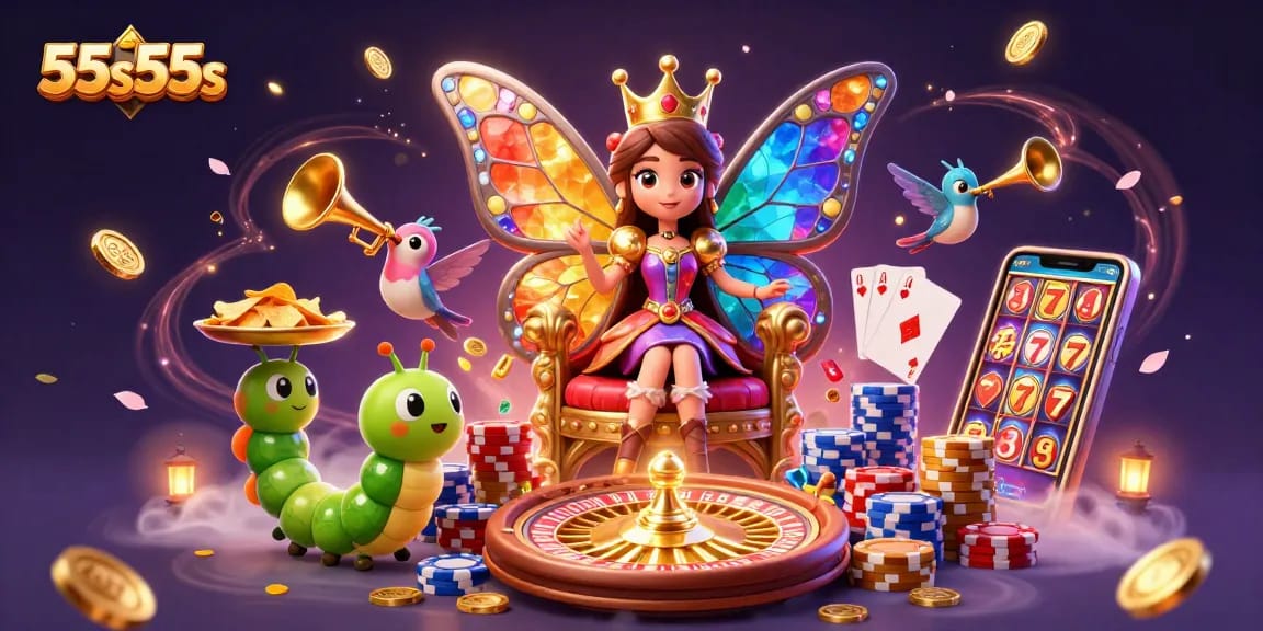 Experience exhilarating 55s55s gaming with vibrant scenes of fortune and fun.