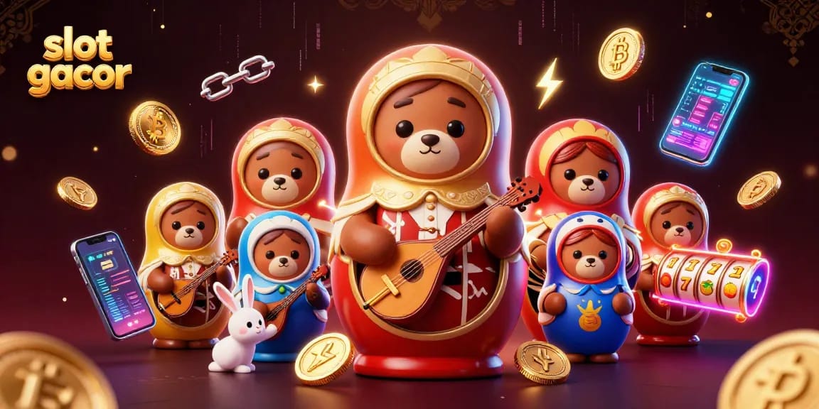 Experience the thrill of slot gacor with this vibrant digital illustration showcasing rich casino elements.