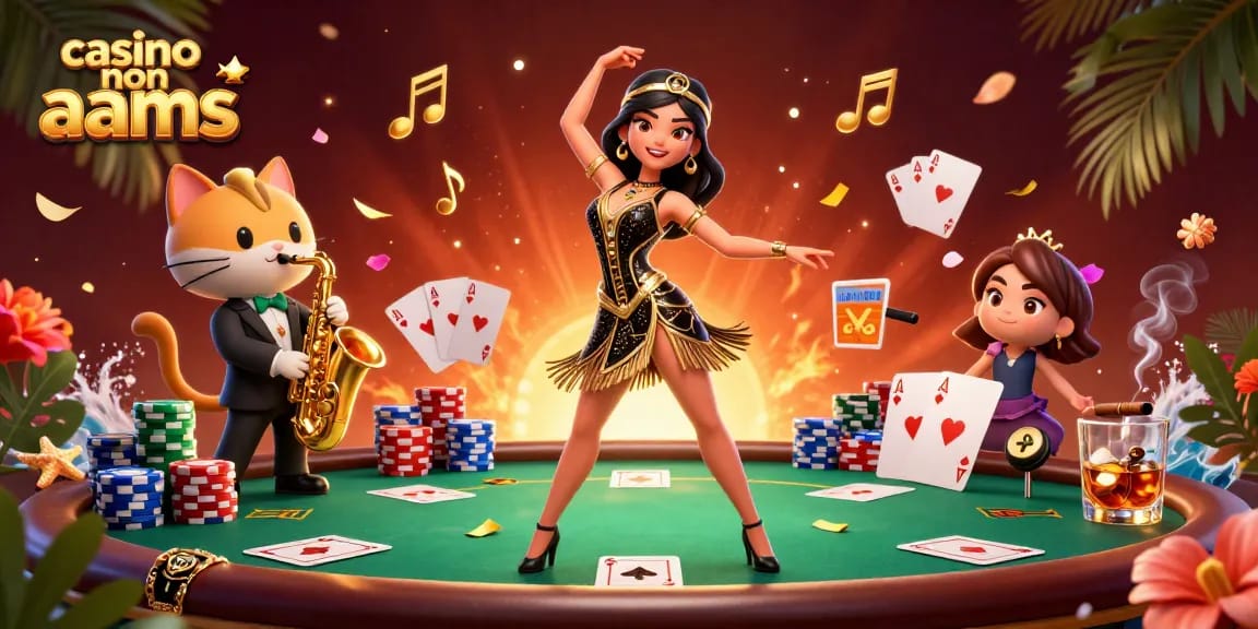 Catturare l'eccitazione in un casinò non AAMS con un'azione di poker emozionante e un'atmosfera jazz.