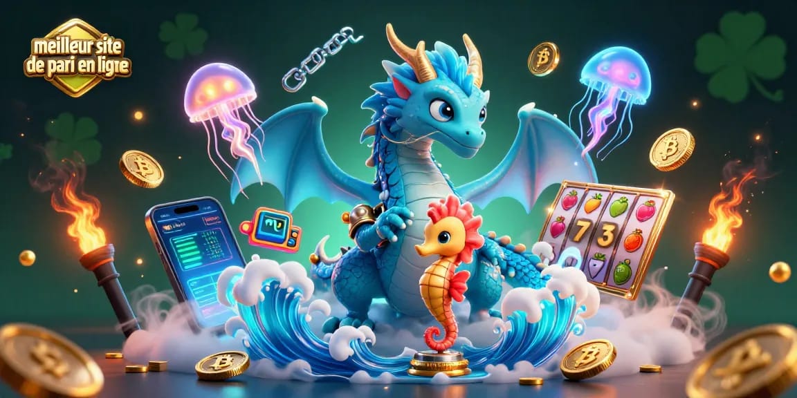 Découvrez le meilleur site de pari en ligne avec un dragon océanique et des éléments de casino dynamiques.