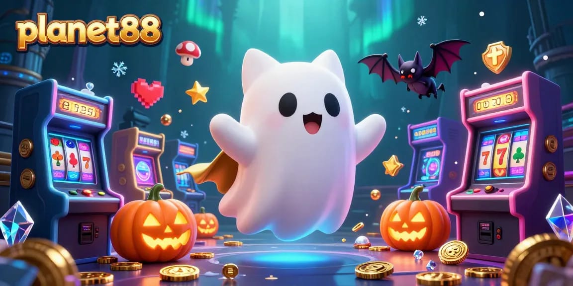 Win big at planet88 with a ghost cat in a haunted casino packed with slots and arcade excitement.