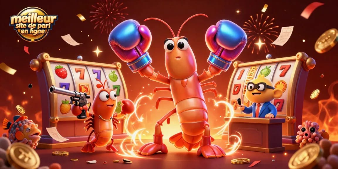 Illustrez votre expérience sur le meilleur site de pari en ligne avec des personnages animés et des éléments de jeu.