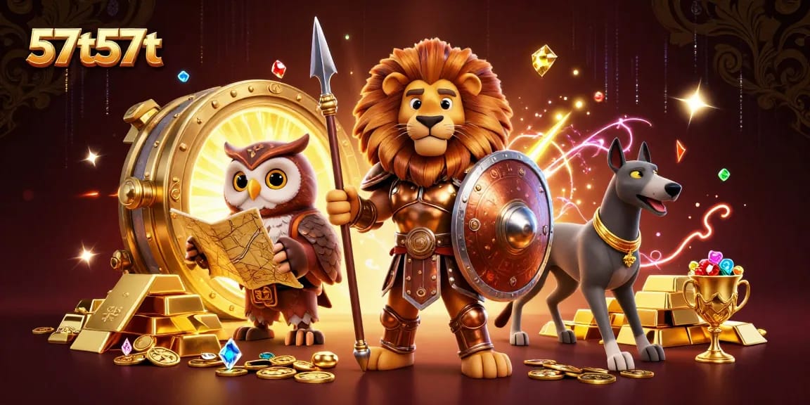 Experience thrilling gameplay at 57t57t with a Spartan lion, owl strategist, and greyhound messenger.