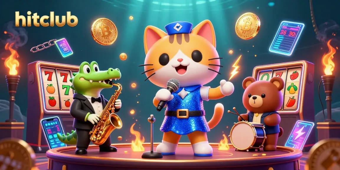 Engage in thrilling gameplay at hitclub with vibrant slot machines and lively characters