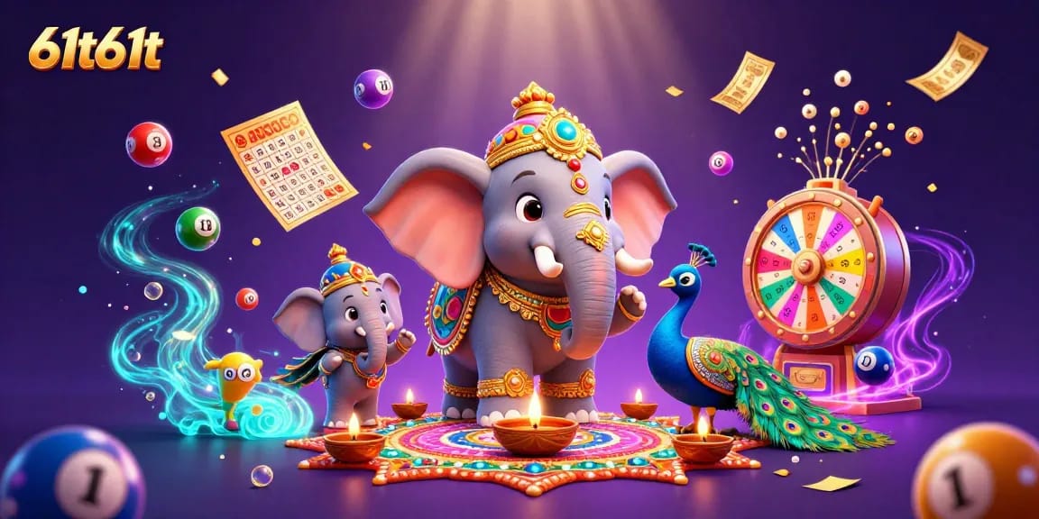 Engage with an exciting 61t61t lottery scene showcasing colorful elements and vibrant game dynamics.