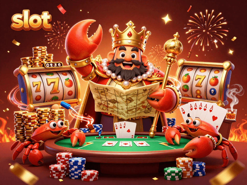 Slot taruhan kecil dengan simbol jackpot yang menampilkan keceriaan dan kemewahan permainan.