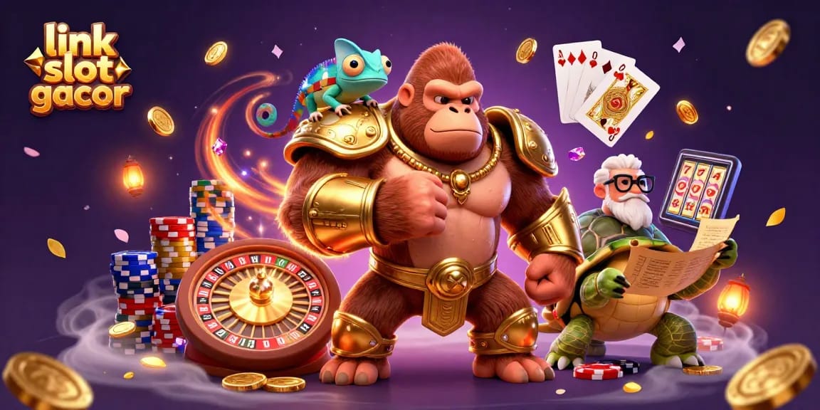 Rasakan keseruan link slot gacor dengan adegan kasino 3D yang dinamis menampilkan karakter yang penuh warna.