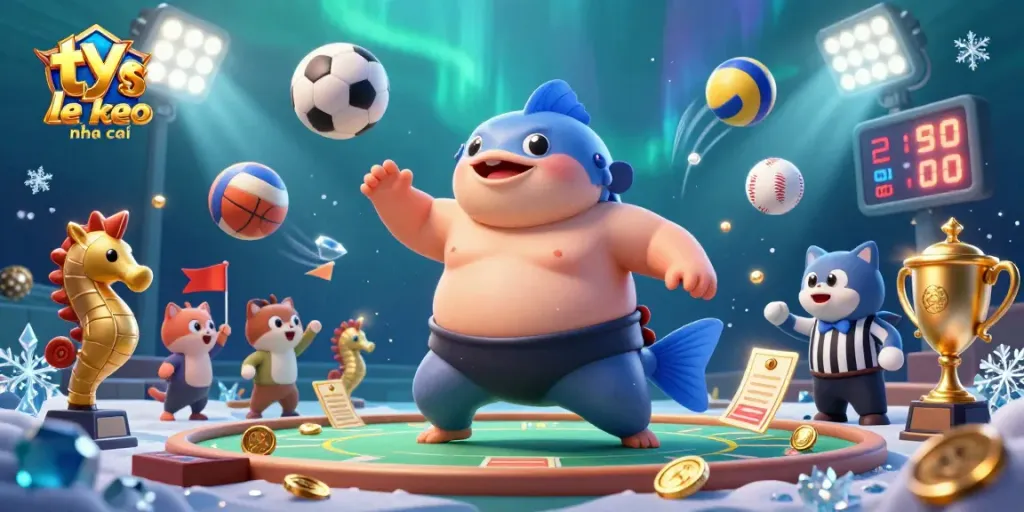 Betting on ty le keo nha cai amid dynamic sports action in an underwater arena.