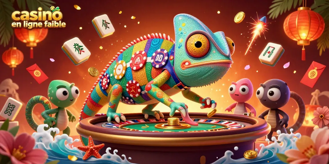 Découvrez un casino en ligne fiable avec un chameleon et des éléments de jeu captivants.