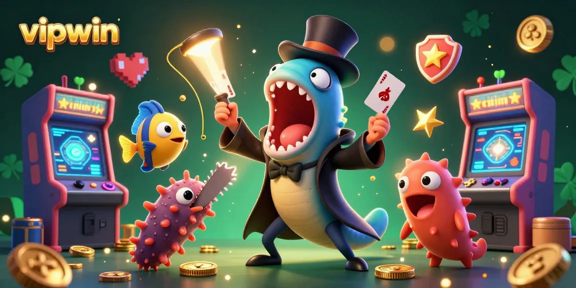 Engage with vipwin's vibrant casino games featuring a magical deep-sea eel and immersive oceanic themes.