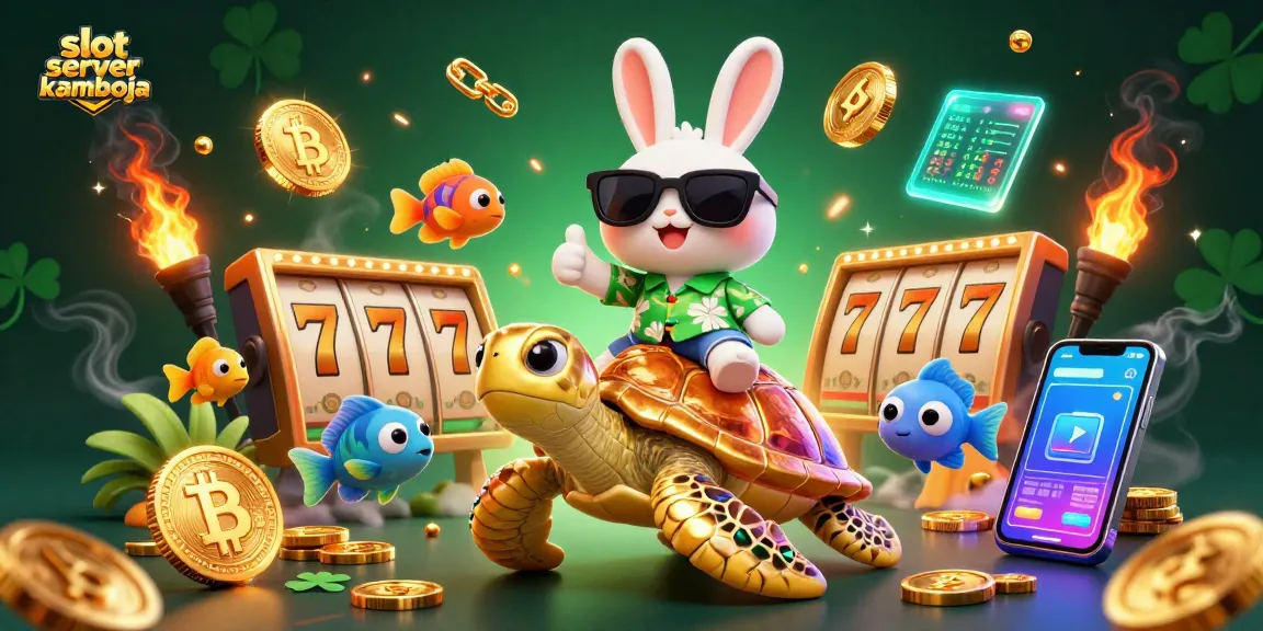 Engage with slot server kamboja featuring vibrant scenes of playful characters and dynamic casino elements.
