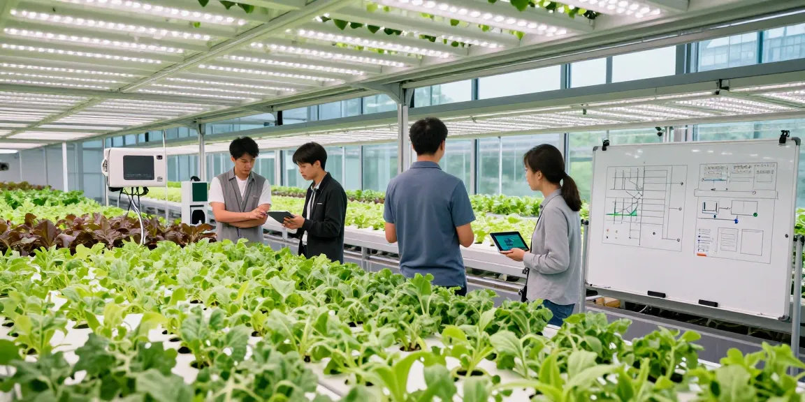 CIKA4D indoor agriculture facility with advanced technology and thriving plants.