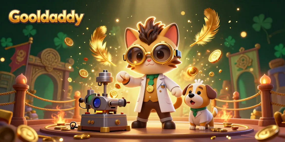 Goaldaddy creates immersive gold hunt with captivating casino elements in a vibrant scene