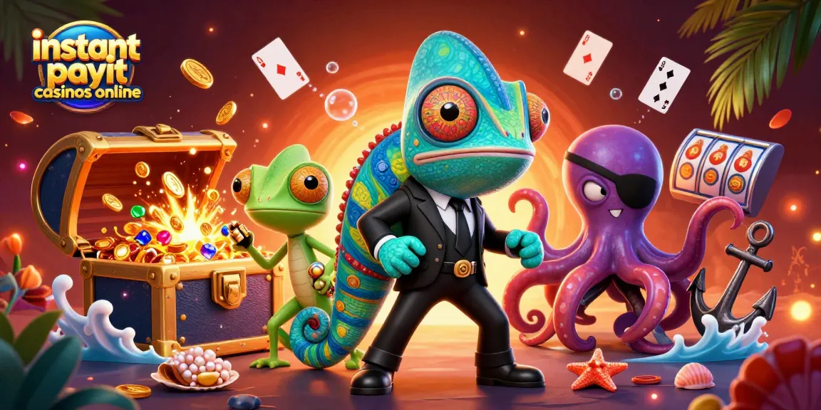 Play at instant payout casinos online with vibrant 3D characters amid exploding treasures