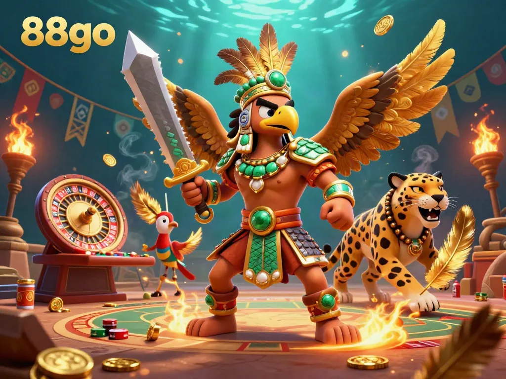 Bet and win with 88go at a vibrant gaming arena featuring dynamic casino elements and rich visuals.