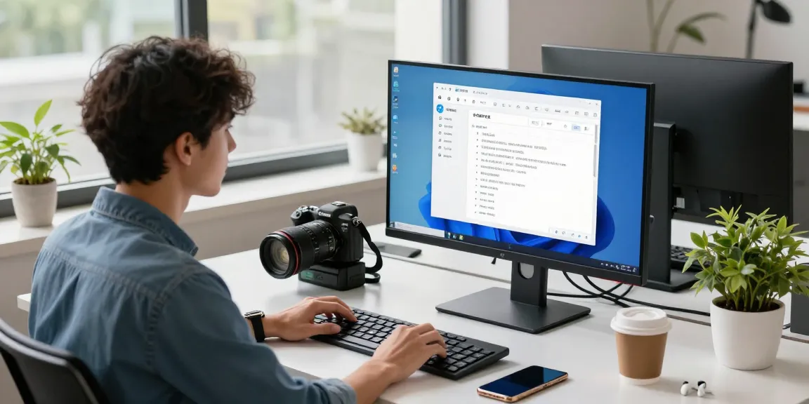 Professional workspace showcasing a user optimizing 纸飞机中文版 on dual monitors, reflecting a modern tech environment.