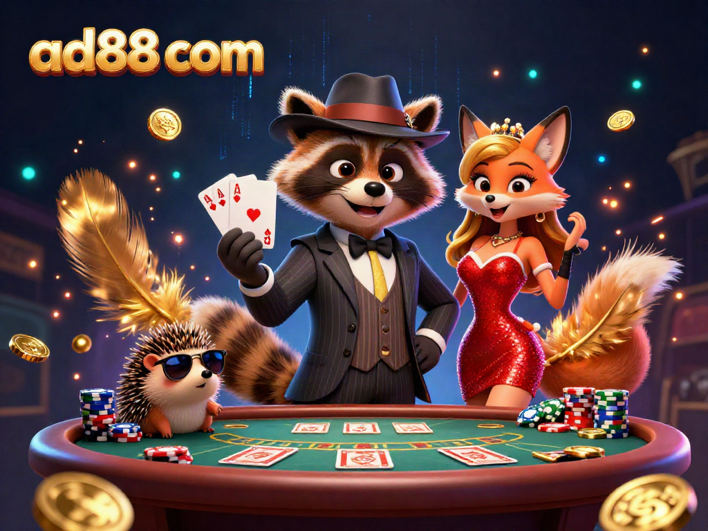 Experience thrilling action at ad88 com with lively casino characters amidst vibrant game elements.