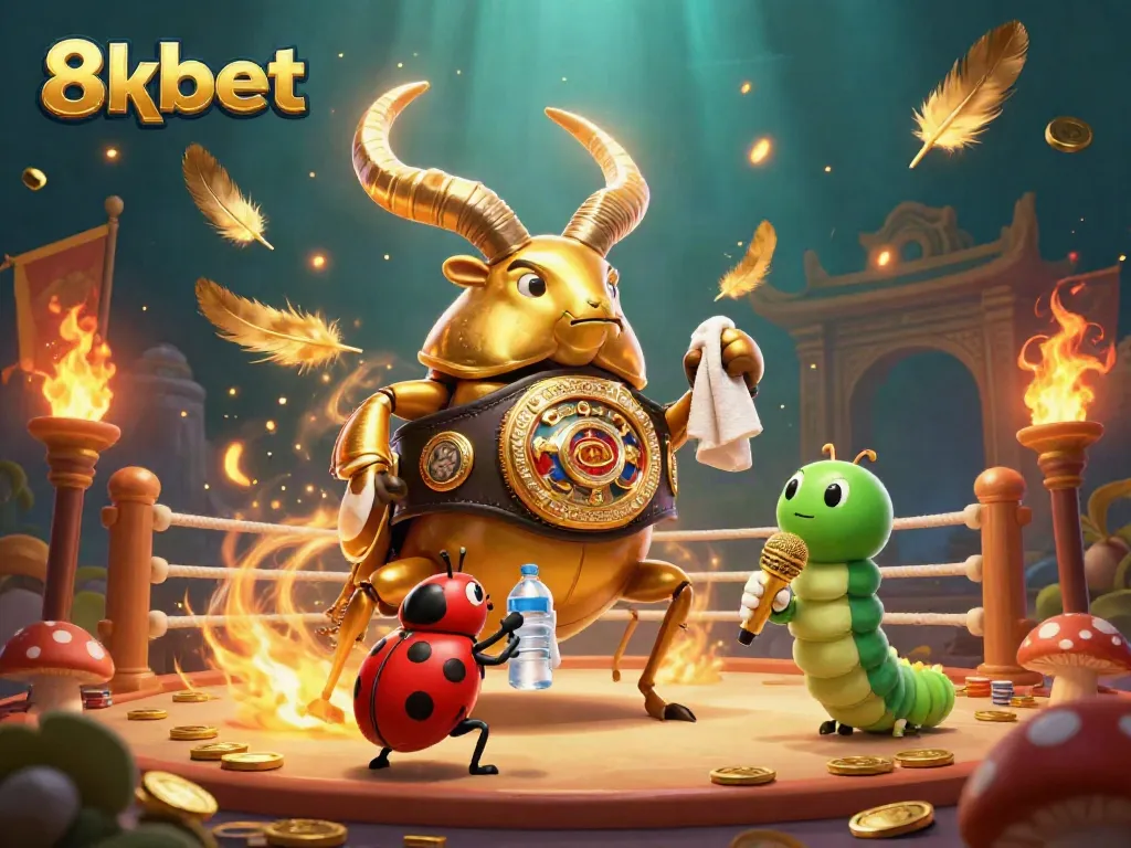 Engage with thrilling 8xbet action in a dynamic cartoon casino arena featuring unique creatures.