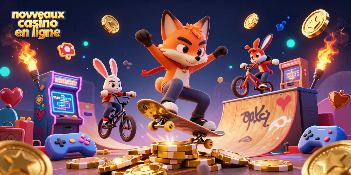 Jouez sur les nouveaux casinos en ligne avec des personnages animés qui interagissent dans un décor ludique.