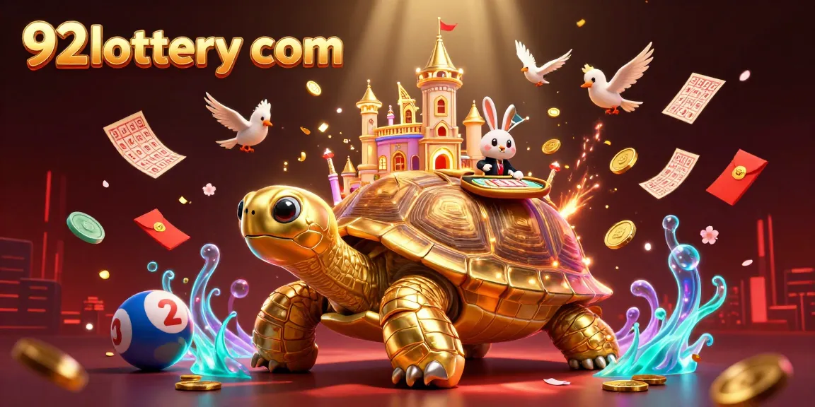 Engage with the thrilling world of 92lottery com as cartoon characters celebrate winning lottery games amidst fireworks.