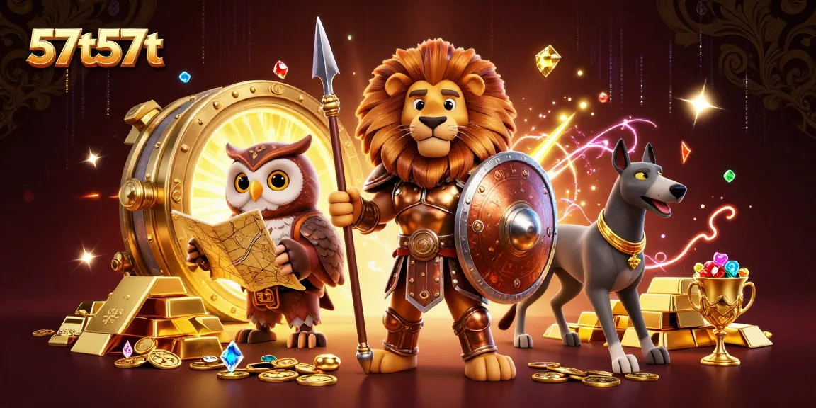 Experience thrilling gameplay at 57t57t with a Spartan lion, owl strategist, and greyhound messenger.