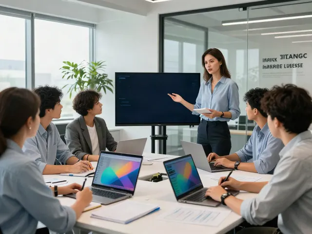 banorte empresas team collaboration in modern office environment