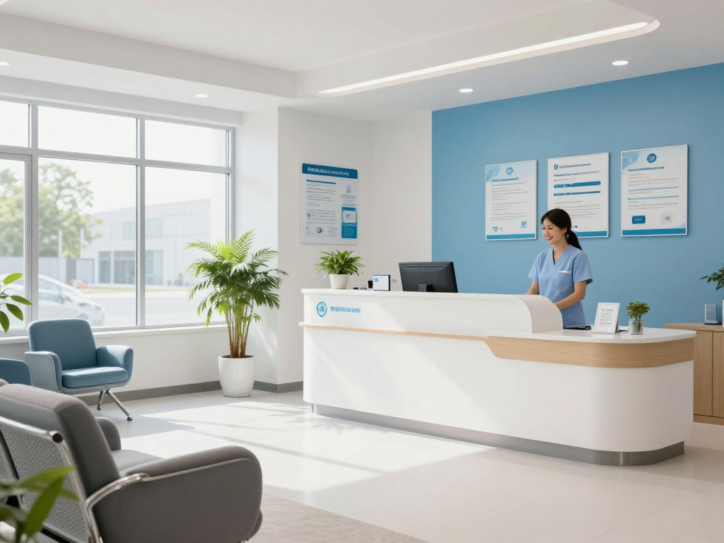 Psychiatric assessment in a welcoming healthcare environment at a modern clinic.