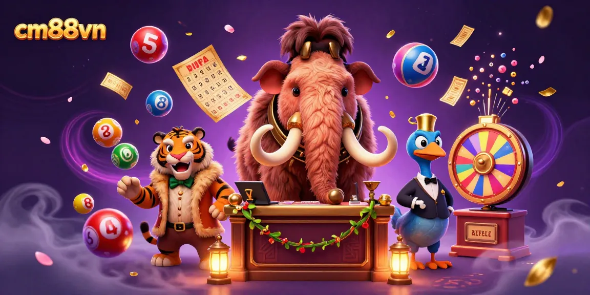 Experience the excitement at cm88vn with a woolly mammoth bouncer and dynamic lottery balls!