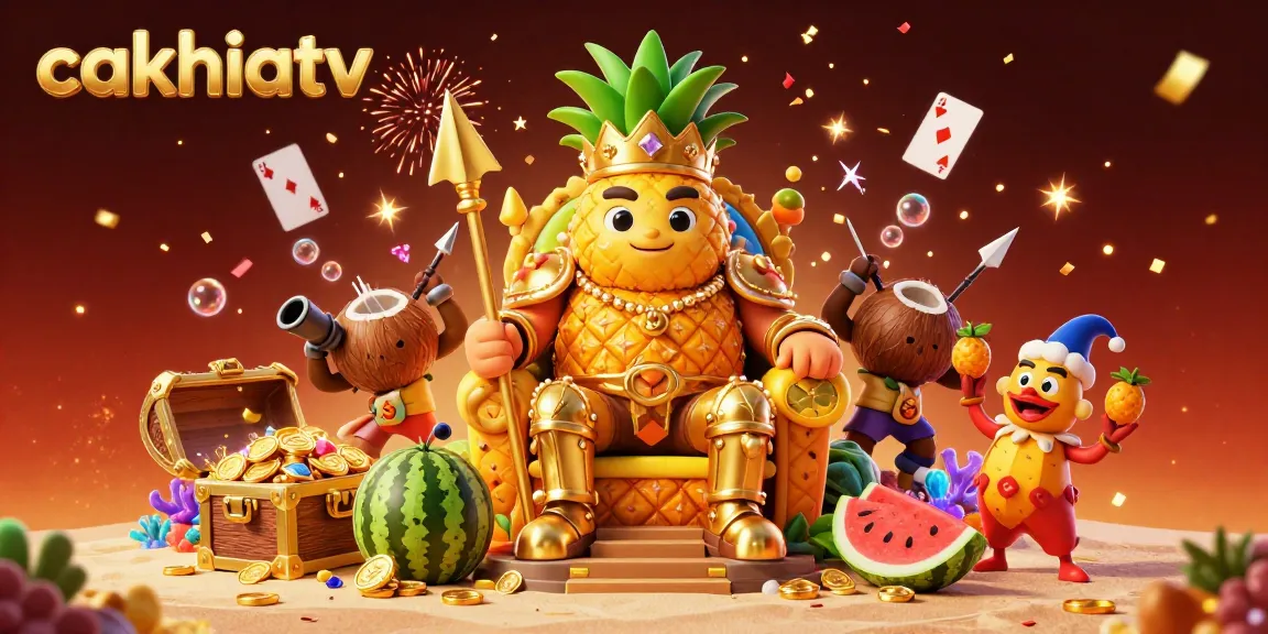Experience thrilling gameplay with CakhiaTV, where the golden pineapple king reigns over vibrant casino adventures.