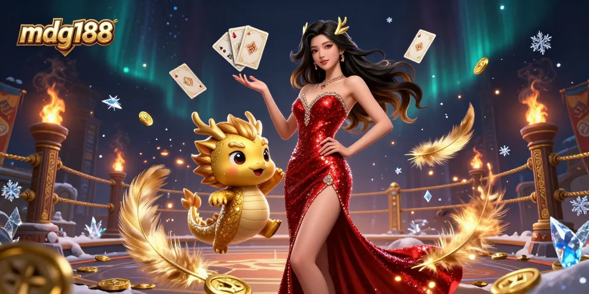 Experience exciting gameplay with mdg188 in a vibrant, engaging casino atmosphere featuring an elegant host and dynamic elements.