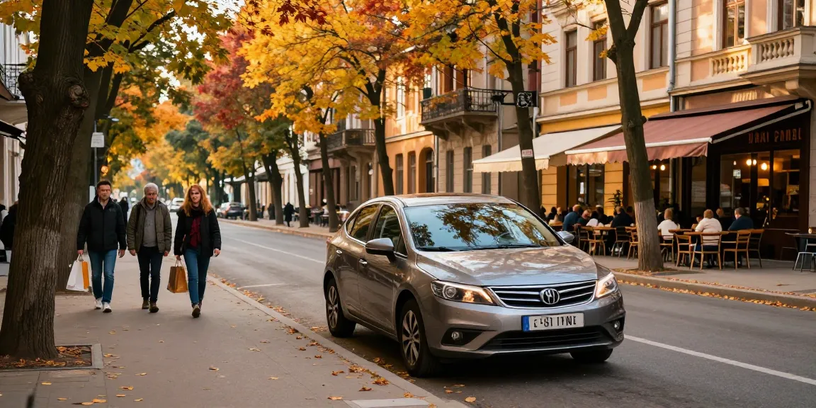 Experience the convenience of FlexRent Chirie Auto Chisinau with beautiful city views and stylish rental vehicles.