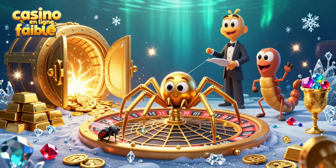 Pariez à un casino en ligne fiable avec une scène dynamique captivante de jeux et de trésors.