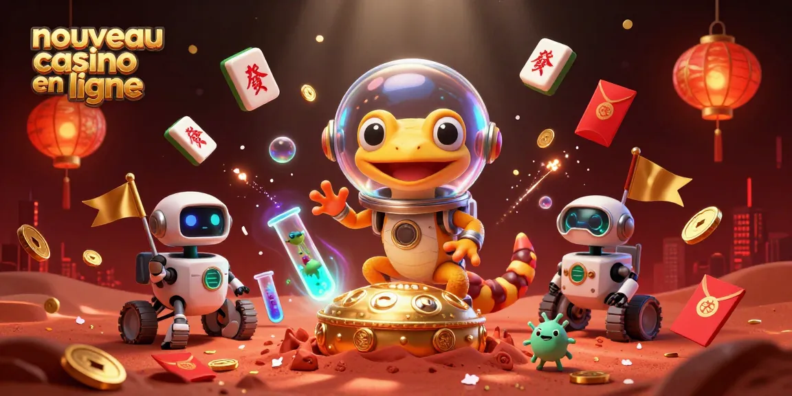 Jouez et découvrez le nouveau casino en ligne, avec des illustrations de jeux captivants et des personnages uniques.