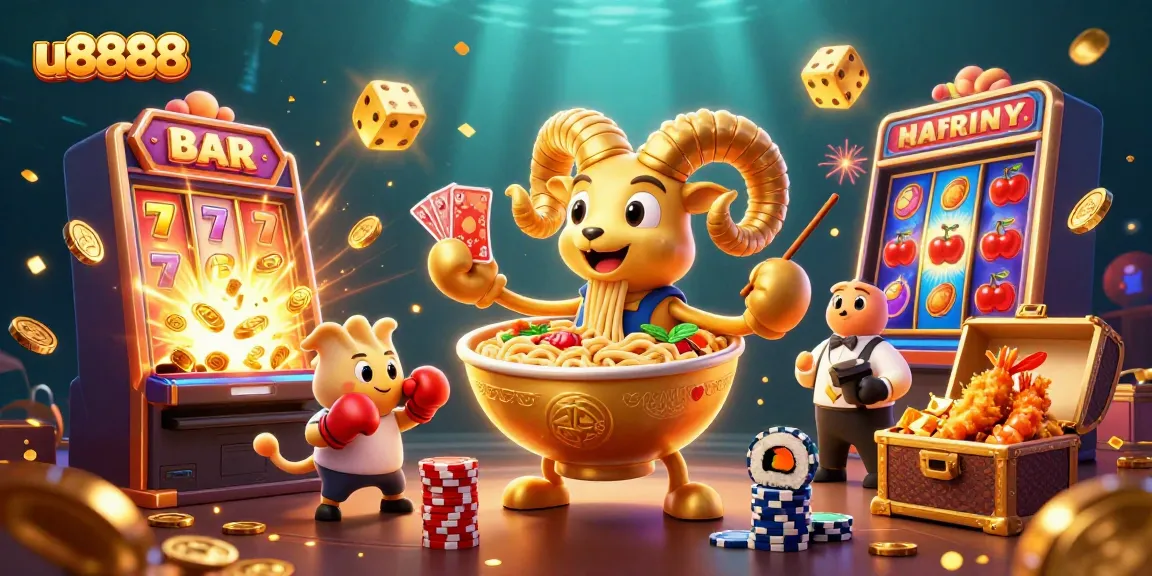 Experience the excitement of u8888 with a vibrant 3D casino scene full of action and dynamic elements.