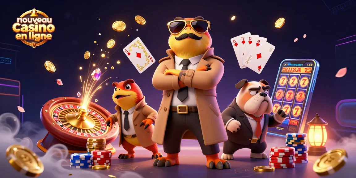 Survolez un nouveau casino en ligne avec des raptors déguisés en VIP, illuminés par des lumières dorées.