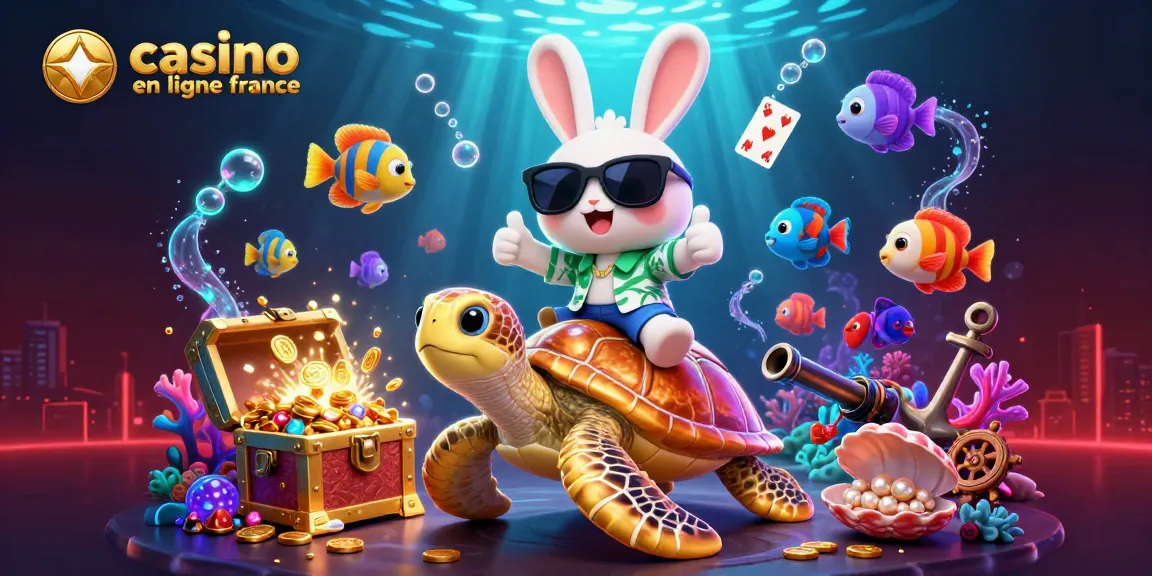 Jeu passionnant au casino en ligne France avec le lapin chanceux et des éléments de jeu colorés