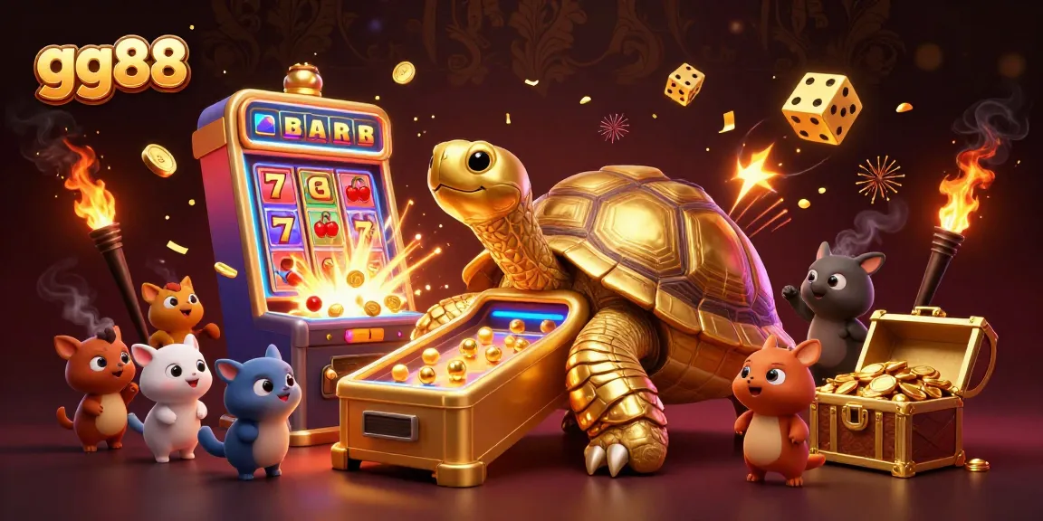 Engage with gg88's exciting gaming world featuring a dynamic casino scene with vibrant elements.