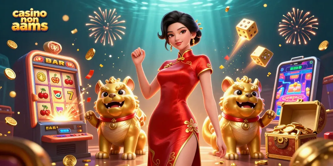 Vivi un gioco avvincente nei casinò non AAMS con illustrazioni 3D vivaci che presentano una donna glamour e elementi di gioco entusiasmanti.